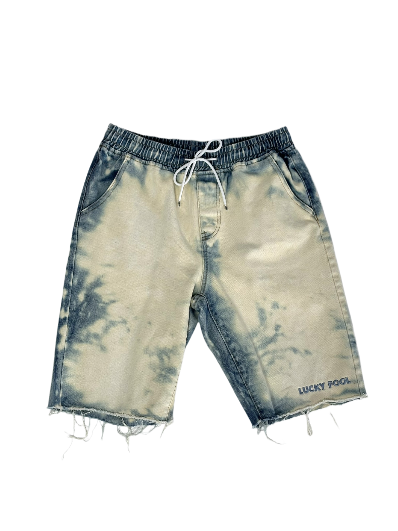 Lucky Fool Bleached  Denim Jorts